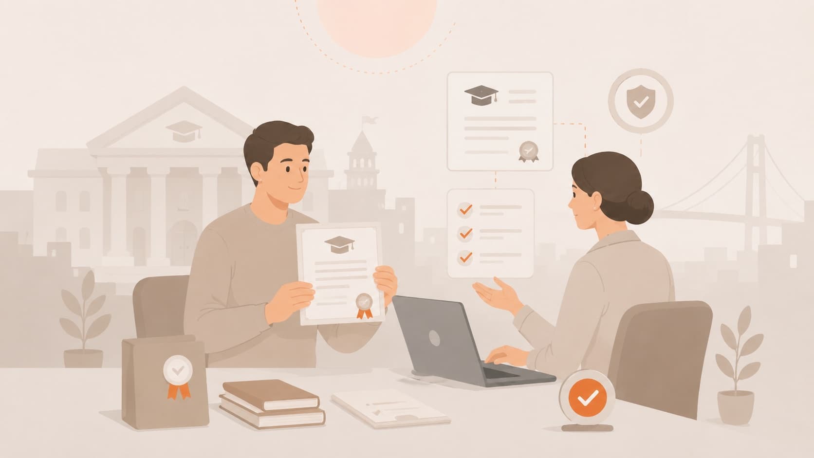 Diplomasını denklik için sunan mezun